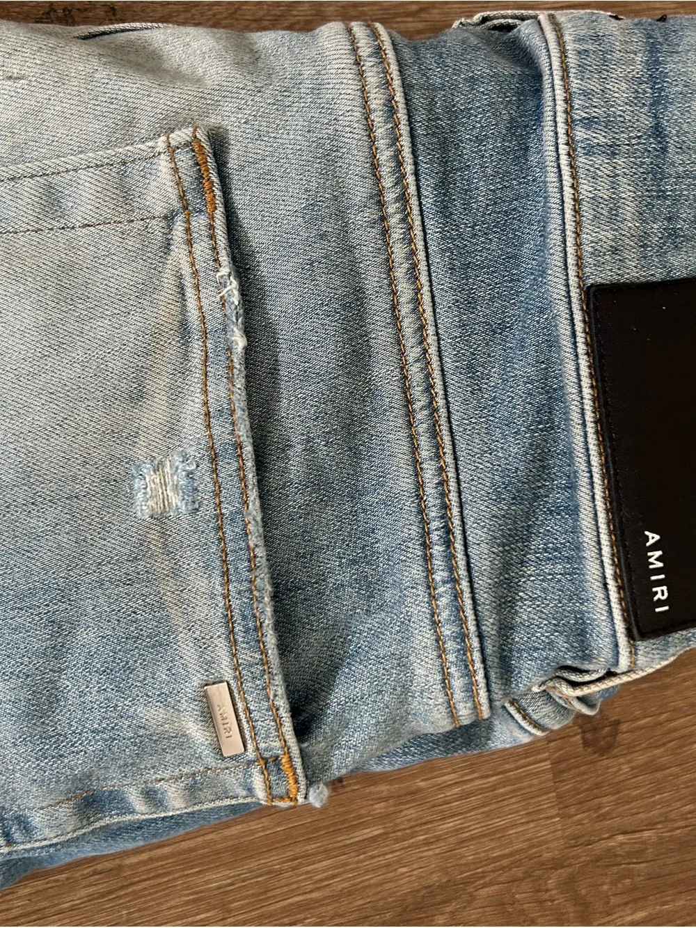 AMIRI Men's Light Wash Slim Denim Jeans